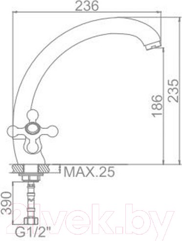 Изображение товара Смеситель Ledeme L4219-2