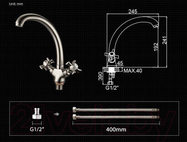Изображение товара Смеситель Ledeme L5911A