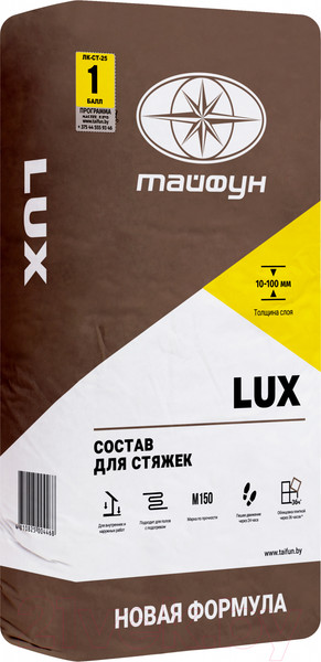 Изображение товара Смесь для устройства стяжек Тайфун Люкс (25кг)