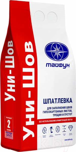 Изображение товара Шпатлевка Тайфун Уни-Шов (5кг)