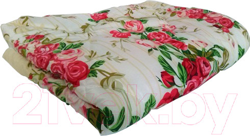 Изображение товара Одеяло Angellini 5с315п (150x205, желтый/розы)