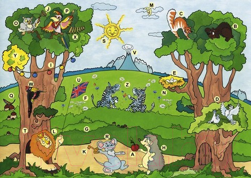 Изображение товара Фотообои листовые Твоя планета Люкс Английский алфавит (272x194)