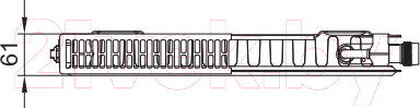Изображение товара Радиатор стальной Kermi Profil-Ventil FTV тип 11 600x500 / FTV110600501R2K