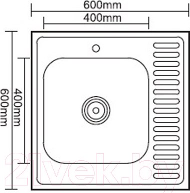 Изображение товара Мойка кухонная Ledeme L66060-L