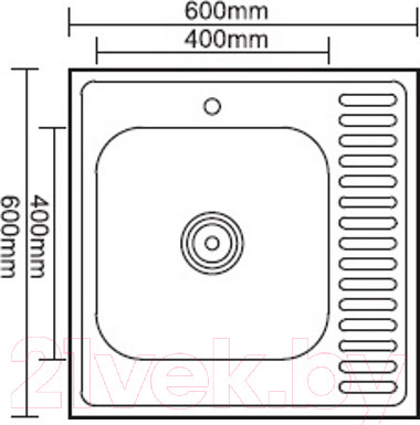 Изображение товара Мойка кухонная Ledeme L66060-R