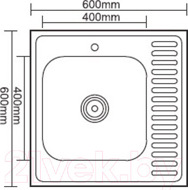 Изображение товара Мойка кухонная Ledeme L76060-L