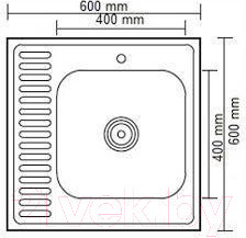 Изображение товара Мойка кухонная Ledeme L76060-R