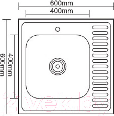 Изображение товара Мойка кухонная Ledeme L96060L