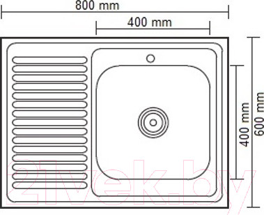 Изображение товара Мойка кухонная Ledeme L98060R