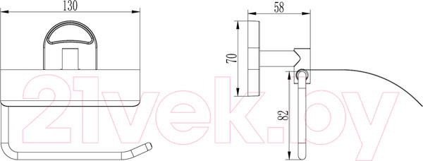 Изображение товара Держатель для туалетной бумаги Ledeme L1903
