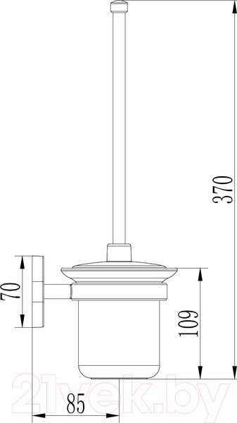 Изображение товара Ершик для унитаза Ledeme L1910