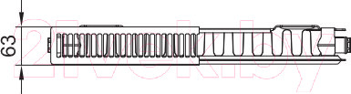 Изображение товара Радиатор стальной Kermi Line-Kompakt PLK Тип 11 505x605 / PLK110500601N2K