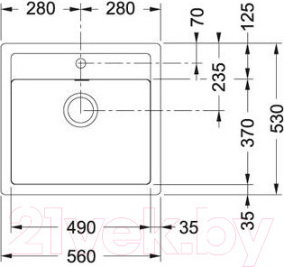 Изображение товара Мойка кухонная Franke Sirius SID 610 (114.0443.344)