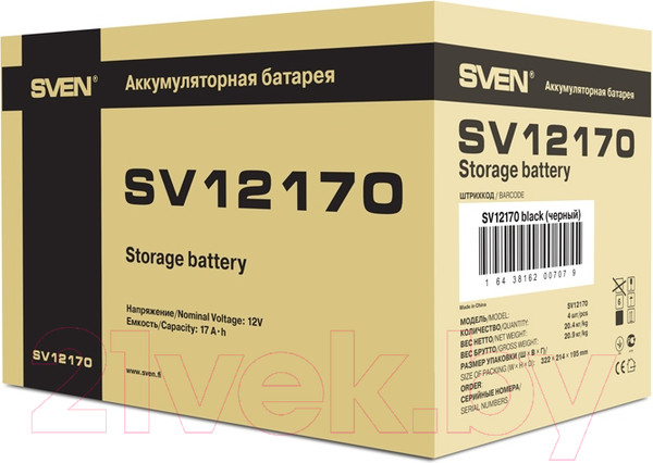 Изображение товара Аккумуляторная батарея Sven SV12170