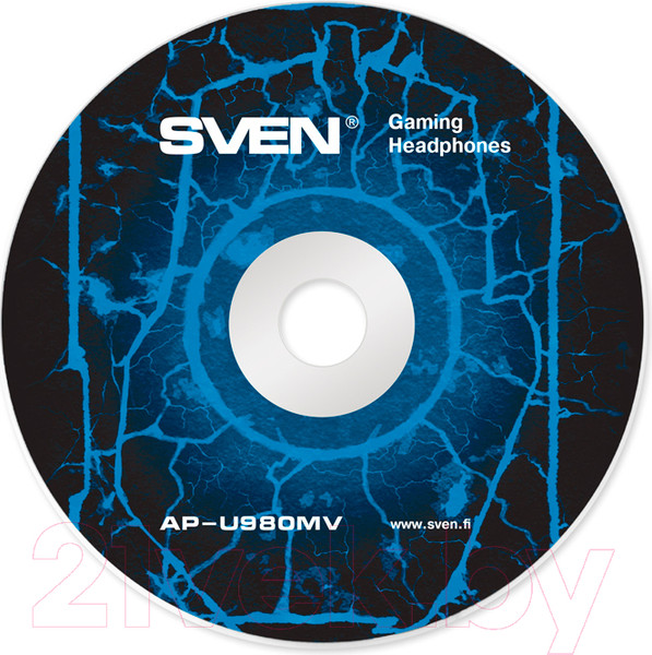 Изображение товара Наушники-гарнитура Sven AP-U980MV (черный/синий)