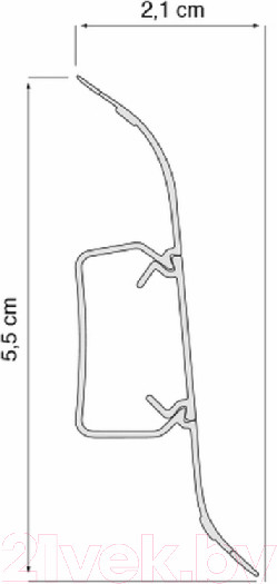 Изображение товара Плинтус Vox Profi 533 Дуб жженый
