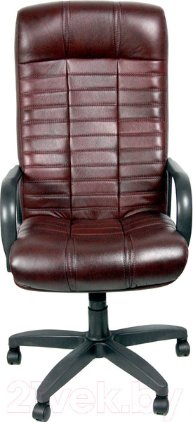 Изображение товара Кресло офисное Деловая обстановка Атлант Стандарт кожа люкс (бордовый)