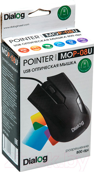 Изображение товара Мышь Dialog Pointer MOP-08U