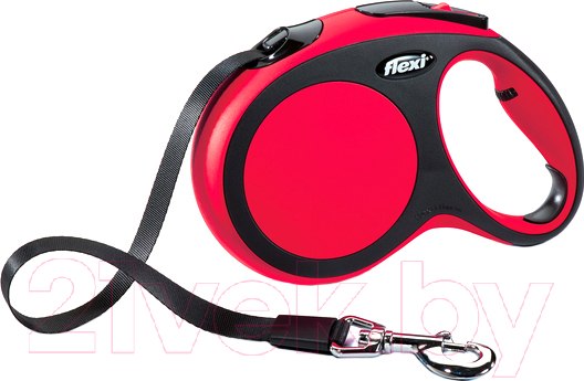 Изображение товара Поводок-рулетка Flexi New Comfort ремень XS (3м, красный)