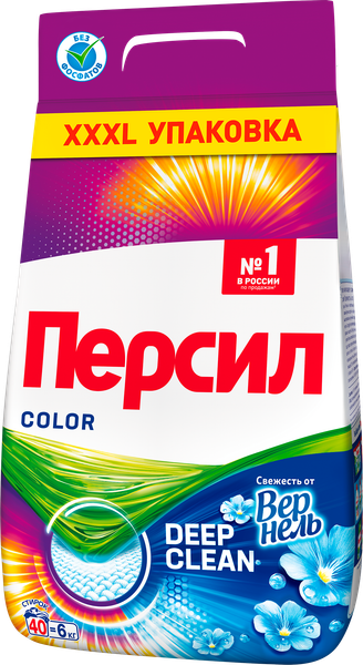 Изображение товара Стиральный порошок Персил Color Свежесть от Vernel (6кг)