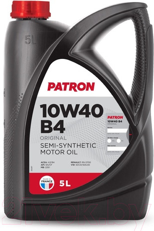 Изображение товара Моторное масло Patron Original 10W40 B4 / MB 229.1 (5л)
