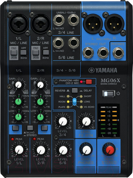 Изображение товара Микшерный пульт Yamaha MG-06X