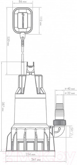 Изображение товара Фекальный насос Джилекс Фекальник 330/12 / 5402