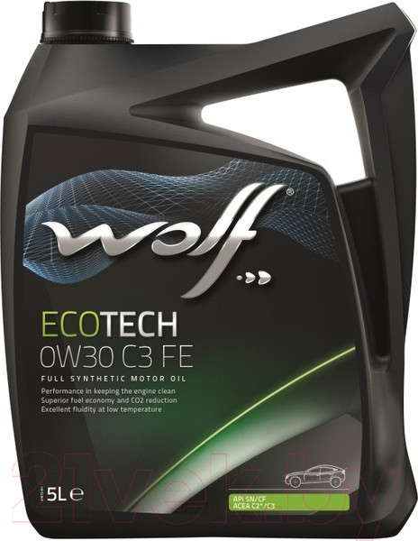 Изображение товара Моторное масло WOLF EcoTech 0W30 FE / 14105/5 (5л)