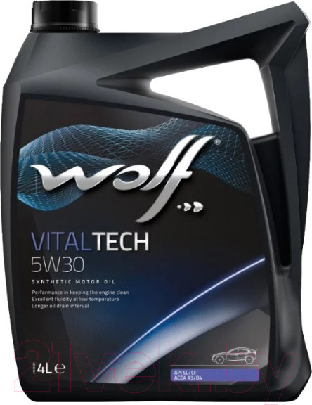 Изображение товара Моторное масло WOLF VitalTech 5W30 / 14115/4 (4л)