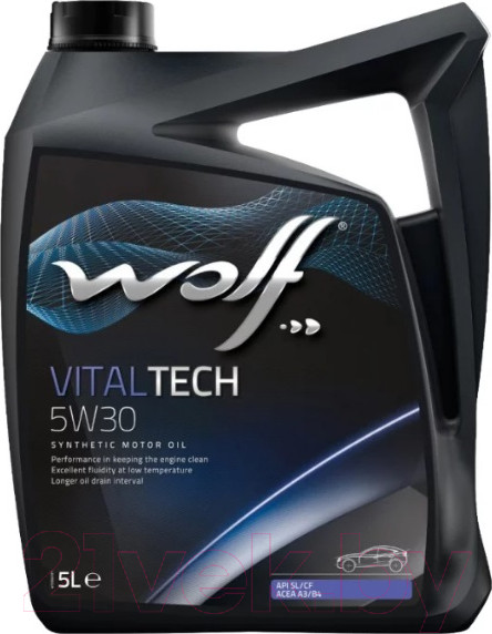 Изображение товара Моторное масло WOLF VitalTech 5W30 / 14115/5 (5л)