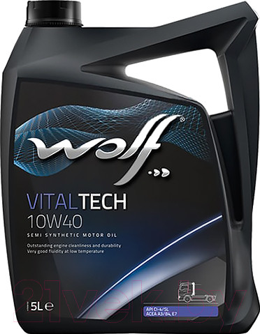 Изображение товара Моторное масло WOLF VitalTech 10W40 / 14626/5 (5л)