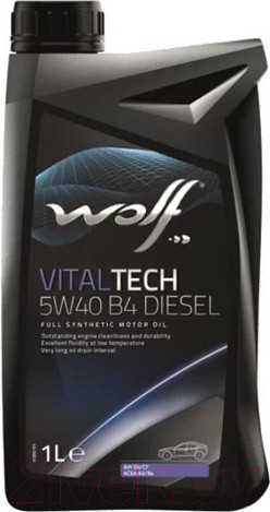 Изображение товара Моторное масло WOLF VitalTech 5W40 B4 Diesel / 26116/1 (1л)