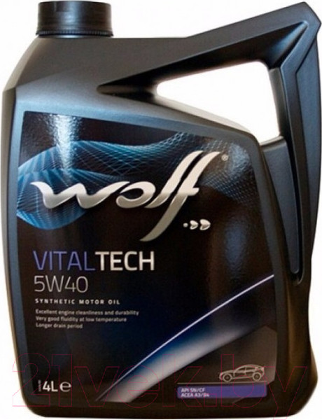 Изображение товара Моторное масло WOLF VitalTech 5W40 B4 Diesel / 26116/4 (4л)