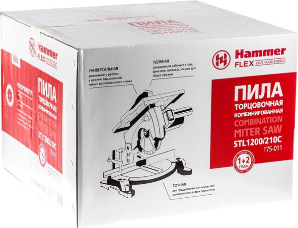 Изображение товара Торцовочная пила Hammer Hammer Flex STL1200/210C