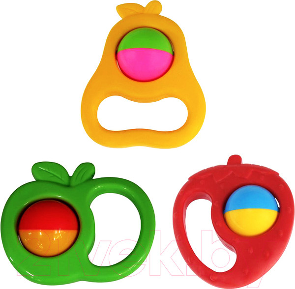 Изображение товара Набор погремушек Полесье Фрукты / 45645
