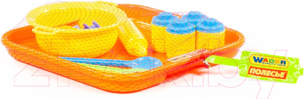 Изображение товара Набор игрушечной посуды Полесье Для выпечки №1 с подносом / 40749