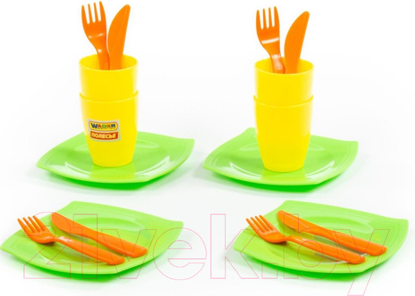 Изображение товара Набор игрушечной посуды Полесье Столовый / 40633