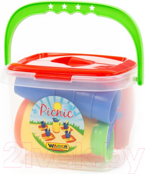 Изображение товара Набор игрушечной посуды Полесье Алиса для пикника №2 / 40763