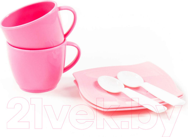 Изображение товара Набор игрушечной посуды Полесье Алиса на 2 персоны / 56009 (6эл)