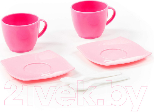 Изображение товара Набор игрушечной посуды Полесье Алиса на 2 персоны / 56009 (6эл)