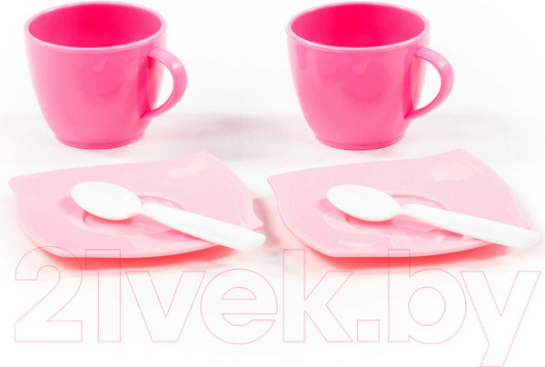 Изображение товара Набор игрушечной посуды Полесье Алиса на 2 персоны / 56009 (6эл)