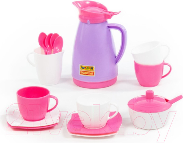 Изображение товара Набор игрушечной посуды Полесье Алиса на 4 персоны Pretty Pink / 40626