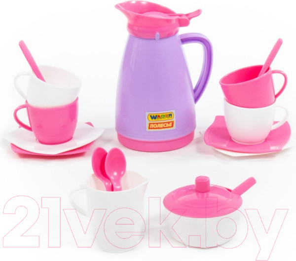 Изображение товара Набор игрушечной посуды Полесье Алиса на 4 персоны Pretty Pink / 40626