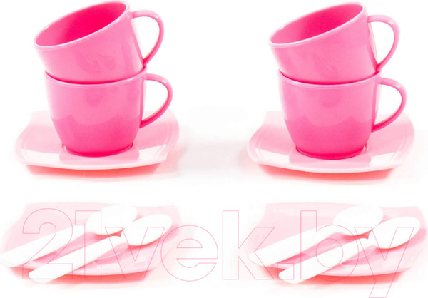 Изображение товара Набор игрушечной посуды Полесье Алиса на 4 персоны / 56023 (12эл)