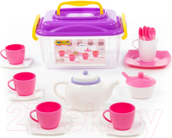 Изображение товара Набор игрушечной посуды Полесье Алиса на 4 персоны / 58980 (19эл)