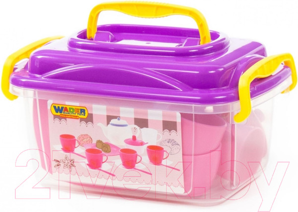 Изображение товара Набор игрушечной посуды Полесье Алиса на 4 персоны / 58980 (19эл)