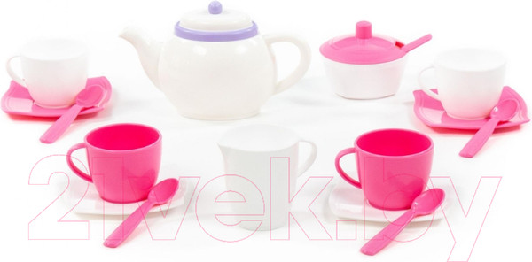 Изображение товара Набор игрушечной посуды Полесье Алиса на 4 персоны / 58966 (18эл)