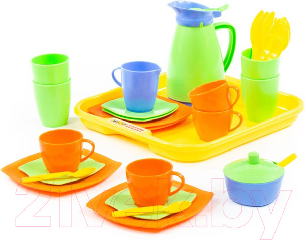 Изображение товара Набор игрушечной посуды Полесье Алиса на 4 персоны / 40640
