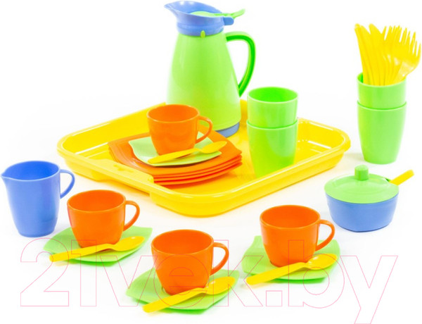 Изображение товара Набор игрушечной посуды Полесье Алиса на 4 персоны / 40640