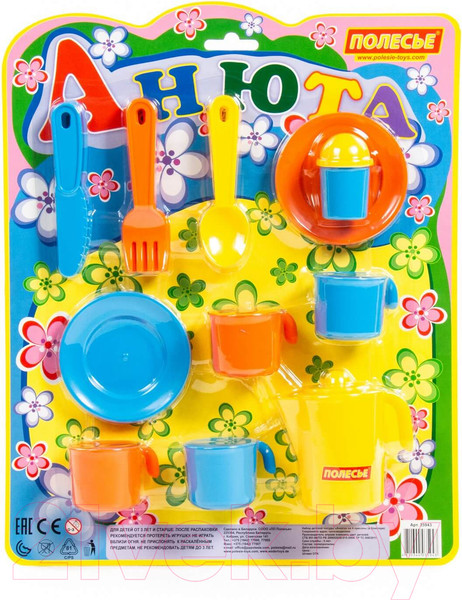 Изображение товара Набор игрушечной посуды Полесье Анюта на 4 персоны / 35943
